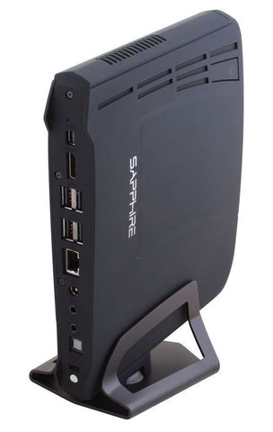 Sapphire EDGE-VS8 - AMD A8 Trinity 1.6GHz Quad Core, Barebone - No HDD or memory included, Gigabit LAN, Wireless LAN 802.11 b/g/n @ 300Mbps, Integrated AMD Radeon HD7600G GPU, HDMI + Mini DP Out, No OS Installed, 1 Year Warranty