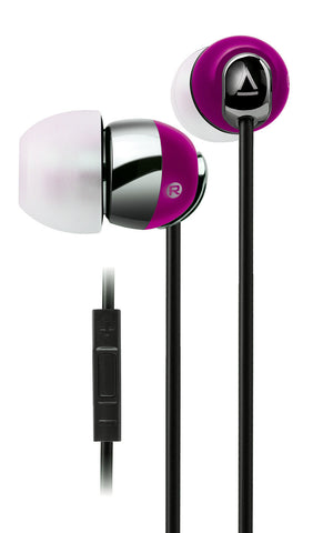 Creative HS660I2 iOS Smartphone Headset - Tilt Pipe Acoustic Chamber, Noise Isolation, 3 Sets Of Earbus (S/M/L), In-Line Audio/Phonecall Controller, 3.5mm Connector - Pink