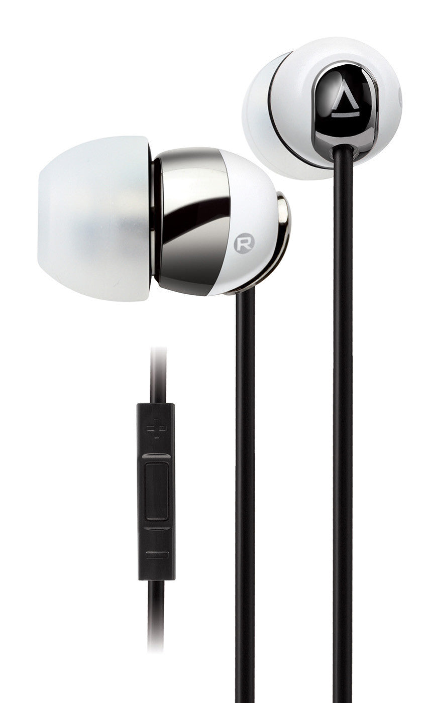 Creative HS660I2 iOS Smartphone Headset - Tilt Pipe Acoustic Chamber, Noise Isolation, 3 Sets Of Earbus (S/M/L), In-Line Audio/Phonecall Controller, 3.5mm Connector - White