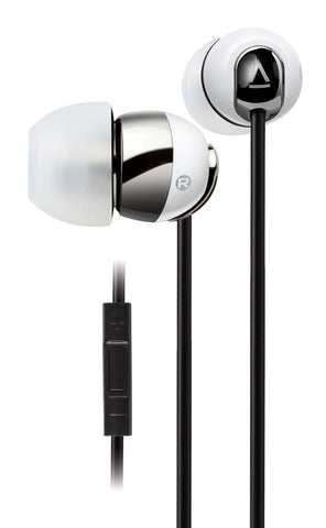 Creative HS660I2 iOS Smartphone Headset - Tilt Pipe Acoustic Chamber, Noise Isolation, 3 Sets Of Earbus (S/M/L), In-Line Audio/Phonecall Controller, 3.5mm Connector - White