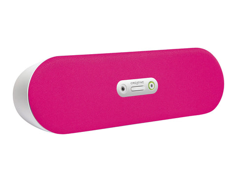 Creative D80 Sound Bar - Bluetooth, Connects to ANY Bluetooth Device, No Battery (Requires Mains), Aux Port, 10 Meter Range - Pink