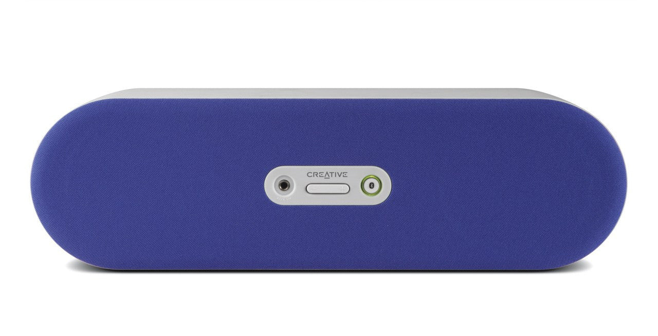 Creative D80 Sound Bar - Bluetooth, Connects to ANY Bluetooth Device, No Battery (Requires Mains), Aux Port, 10 Meter Range - Blue