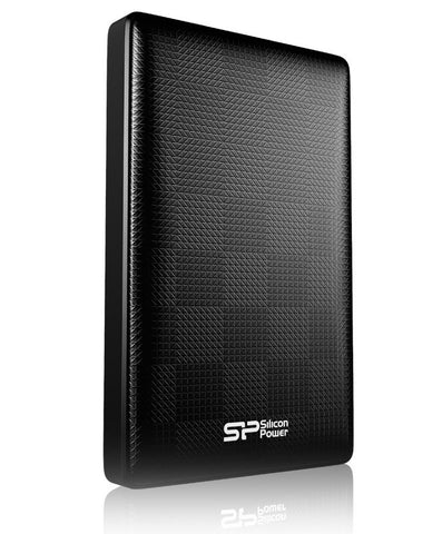 Silicon Power External D03 USB Series - 1.0TB 2.5" External HDD - Super Speed USB 3.0, Plug & Play, USB Powered - Black Enclosure