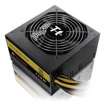 Thermaltake Toughpower 550W - SATA x6, PCI-E 6+2 Pin x2, FDD x1, 80+ Certified, 120mm LED FAN, Active PFC