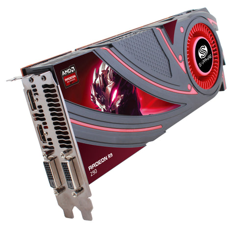 Sapphire AMD Radeon R9 290, PCI-Express x16 3.0, GDDR5 4GB, 512-Bit, GPU:947MHz / Mem:5000MHz, DVI x2, HDMI x1, DisplayPort x1, DirectX 11.2
Dual Slot ATX, AMD Eyefinity 2.0, AMD PowerTune Technology, TriXX Utility, AMD App Acceleration, AMD CrossfireX Su