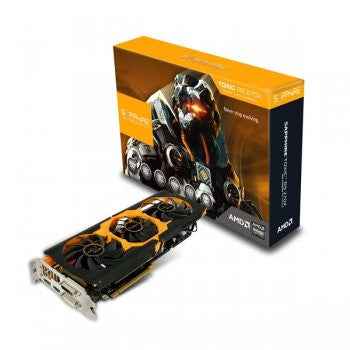 Sapphire AMD Radeon R9 270X Toxic, PCI-Express x16 3.0, GDDR5 2GB, 256-Bit, GPU:1100MHz (Boost: 1150MHz) / Mem:6000MHz, DVI x2, HDMI x1, DisplayPort x1, DirectX 11.2
Dual Slot ATX, Sapphire Black Diamond Chokes, Tri-X Cooler, AMD Eyefinity 2.0, AMD PowerT