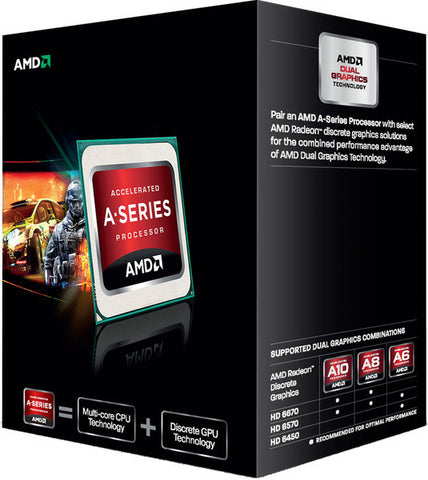 AMD A4 5300 Trinity Series APU - 3.4GHz Dual Core, Socket FM2, 1MB, HyperTransport Bus, 32nm, AMD64 Support, 3 Year Warranty