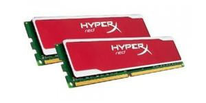 Kingston HyperX Red Series Memory - 8GB DDR3-1600MHz Kit, 2x 4GB, 240-Pin, PC3-12800, Heat Spreader, CL9, DIMM, XMP Profiles
