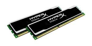 Kingston HyperX Black Series Memory - 8GB DDR3-1600MHz Kit, 2x 4GB, 240-Pin, PC3-12800, Heat Spreader, CL9, DIMM, XMP Profiles