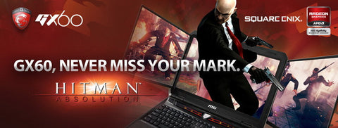 MSI Gaming Series GX60 3AE Hitman Edition: AMD A10-5750M Quad Core APU, 8GB DDR3 1600MHz Memory (8GB 1x 8GB - 2 Slots)
750GB 7200RPM 2.5" SATA III, 8x DVD-RW Super Multi Writer, 15.6" FHD Anti-Glare 1920*1080 LED LCD Screen, 720p HD Webcam
AMD A70M Mobile