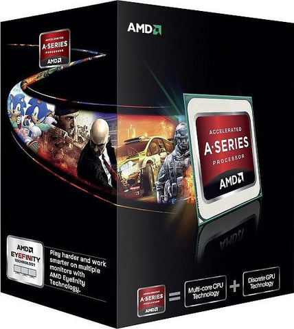 AMD A6 5400K Trinity Series APU - 3.6GHz Dual Core, Socket FM2, 1MB, HyperTransport Bus, 32nm, Unlocked, AMD64 Support, 3 Year Warranty