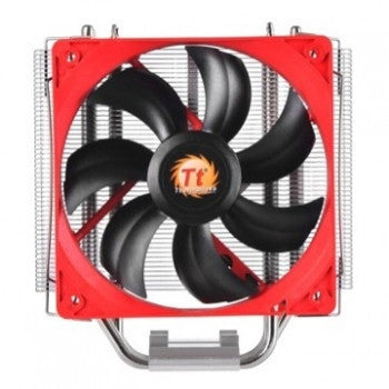 Thermaltake NIC 3 - Universal CPU Air Cooler, 120mm 800 - 1600rpm PWM Fan - Silver and Red - Up to 160W Supports Socket 1155/1150/2011/AM3+/FM2
