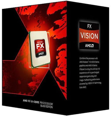 AMD FX 8320 Piledriver Series CPU - 3.5GHz Eight Core, Socket AM3+, 16MB Cache, HyperTransport Bus, AMD64 Support, 3 Year Warranty - 125W