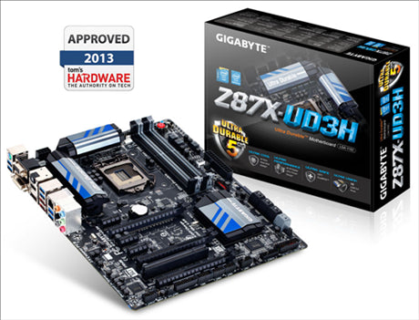 Gigabyte GA-Z87X-UD3H LGA 1150 Intel Z87 HDMI SATA 6Gb/s USB 3.0 ATX Intel Motherboard- Socket LGA1150, 2.5gt/S DMI, Supports 4th Generation Core I5, Core I7 LGA 1150 Processors Only, 4x Ddr3-1333+ Slots (Dual Channel - 32gb Max), 8x Sata3 (Raid 0, 1, 5,