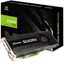 Leadtek nVidia Quadro K5000 PCIe X16 Broadcast Class GPU, 4GB 256-Bit GDDR5, 2x Dual Link DVI, 2x DisplayPort Support - Up to 2560x1600
Microsoft DirectX 11 Shader Model 5 System, 1536 Cuda Cores, ATX Format, NVIDIA Maximus, SLI Support, Quadro Sync, Quad