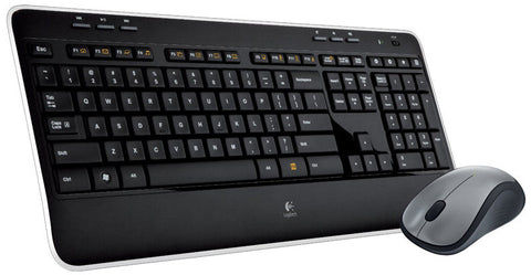 Logitech MK520 Wireless Desktop - Low Profile Incurve Keys, Comfort Palm Rest, Low Profile Design, Ergonomic Laser Mouse, Unifying Wireless Receiver, USB