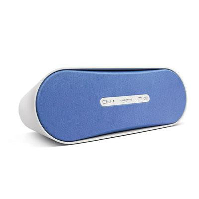 Creative D100 Sound Bar - Bluetooth, Connects to ANY Bluetooth Device, Upto 25 Hour Battery Life, Aux Port, 10 Meter Range - Blue