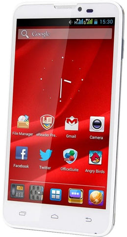 Prestigio PAP4500DUO Multiphone, BLACK, 5.3" Multitouch FWVGA 480*854, 185ppi Pixel Density, 16.7M Color Depth, Qualcomm 1.2GHz QUAD Core Processor, Adreno 203 GPU, 1GB RAM, 4GB Internal Storage, Android 4.1 JellyBean, Front 1.2Mpixel and Rear 8.0Mpixel A