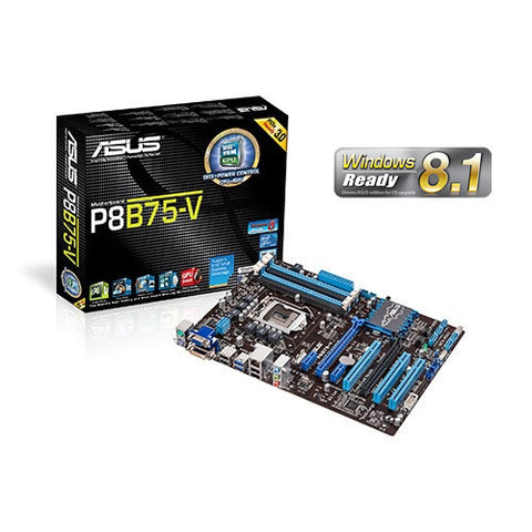 Asus P8b7-V - Intel B75 Chipset - Lga 1155 For Intel 3rd/2nd Generation Core I7/Core I5 And Core I3 Processors - Supports Intel Turbo Boost Technology 2.0 - Atx Form Factor, 4x Ddr3 (Max 32gb), Integrated Graphics Processor With Multi-Vga Output Support,