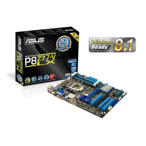 Asus P8Z77-V LX - Intel Z77 Chipset - LGA 1155 For Intel 3rd/2nd Generation Core i7/Core I5 and Core i3 Processors - Supports Intel Turbo Boost Technology 2.0 - ATX Form Factor, 4x Ddr3 (Max 32gb 2400mhz OC), Integrated Graphics Processor With Multi-VGA O