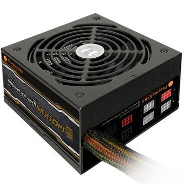 Thermaltake Smart 550W - SATA x6, PCI-E 6+2 Pin x2, 80+ Bronze Certified, 120mm LED FAN, Active PFC, Modular design, Low Profile Cables
