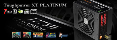 Thermaltake Toughpower XT 1275W - SATA x16, PCI-E 6+2 Pin x8, 80+ Gold Certified, 140mm LED FAN, Active PFC, 4-way Crossfire and SLI Ready, Modular design, S.T.P. Indicator