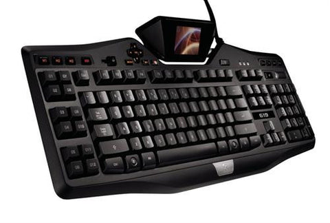 Logitech G19 Gaming Keyboard - Customizable Backlight, Colour G-Panel Info LCD, G-Profiler Software, 12 Programmable G-Keys, 2 USB Ports, Mic & Headphone Jack, USB