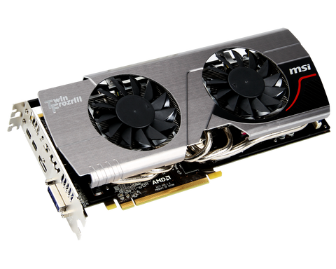 MSI AMD Radeon HD 7950 Boost Edition PCI-Express x16 3.0, GDDR5 3GB, 384-Bit, GPU:880MHz / Mem:5000MHz, DVI x1, HDMI x1, Mini DisplayPort x2, DirectX 11.1
Dual Slot ATX, MSI Afterburner, All Solid Capacitors, Blu-Ray Support, AMD Stream, AMD HD3D, AMD Eye