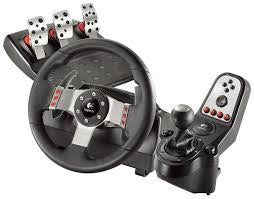 Logitech G27 Racing Wheel - Dual-motor Force Feedback, Paddle Shift & Dedicated Gear Shifter, Full Pedal Pad, RPM Shift LEDs, 16 Programmable Buttons, 900 Degree Turning