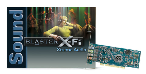 Creative Sound Blaster X-Fi Extreme Audio - 7.1 Surround Sound, 3.5mm Jacks, X-Fi Crystalizer, CMSS3D Surround Upmix, EAX Advanced HD, OpenAL, PCI Express