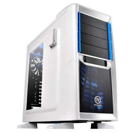 Thermaltake Chaser A41 Gaming Chassis Black - ATX Mid Tower - 2x USB 3.0 Superspeed Ports, Bottom-placed PSU design, Transparent Side Panel Window, Tooless Design, Advanced Cable Management Feature,  Drive Bays: 5.25" x3, 3.5" x6, 2.5" x1, Fans: 1x 120mm