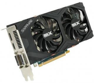 Sapphire AMD Radeon HD 7850 PCI-Express x16 3.0, GDDR5 2GB, 256-Bit, GPU:920MHz / Mem:5000MHz, DVI Output x2, HDMI x1, DisplayPort x1, DirectX 11
Dual Slot ATX, Dual-X Cooling, AMD Avivo HD, AMD PowerTune, HD3D, AMD Stream, Eyefinity 2.0. Support, AMD Cro